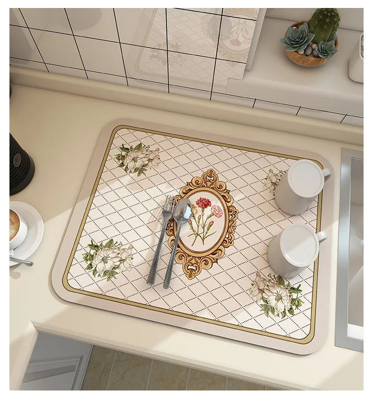 Super Absorbent Kitchen Drying Mat