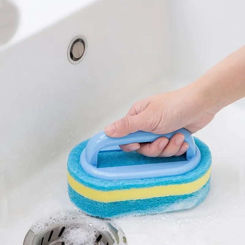 Handled Household Cleaning Sponge Brush