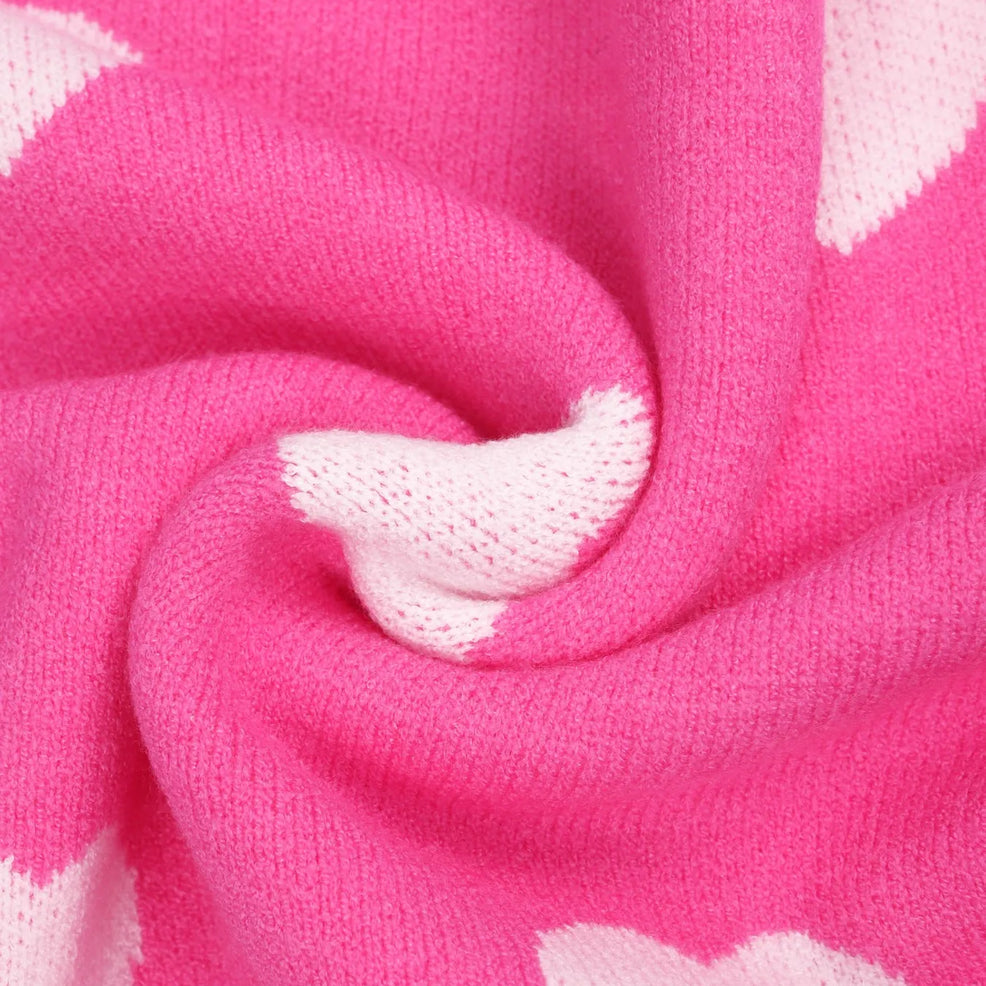 Women’s Heart Pattern Knit Sweater